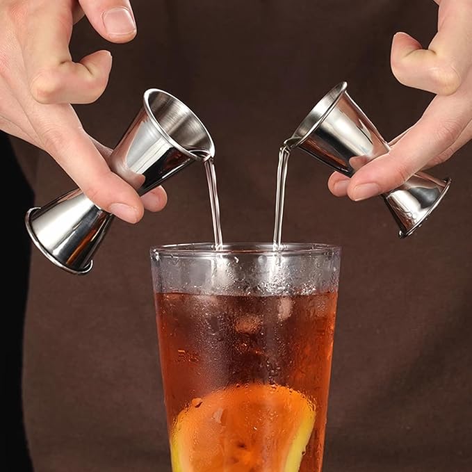 9 Pieces Jigger for Bartending, 2 oz 1 oz Double Cocktail Jigger, Japanese Professional Cocktail, Measuring Liquor Cup Bartender Supplies for Home Party Bar Tool