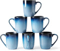 MONITO 14 OZ Coffee Mugs Set of 6, Modern Large Ceramic Coffee Mugs Set with handle for Tea/Latte/Milk/Cocoa, Funny Tea Cups for Office and Home, Engagement Gifts…