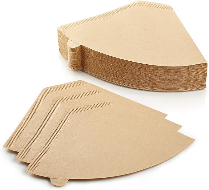 200 Count #4 Unbleached Paper Coffee Filters for Cuisinart, Ninja, BLACK+DECKER & other 8-12 Cup Coffee Makers - Perfect Paper Filter for Pour Over and Drip Coffee