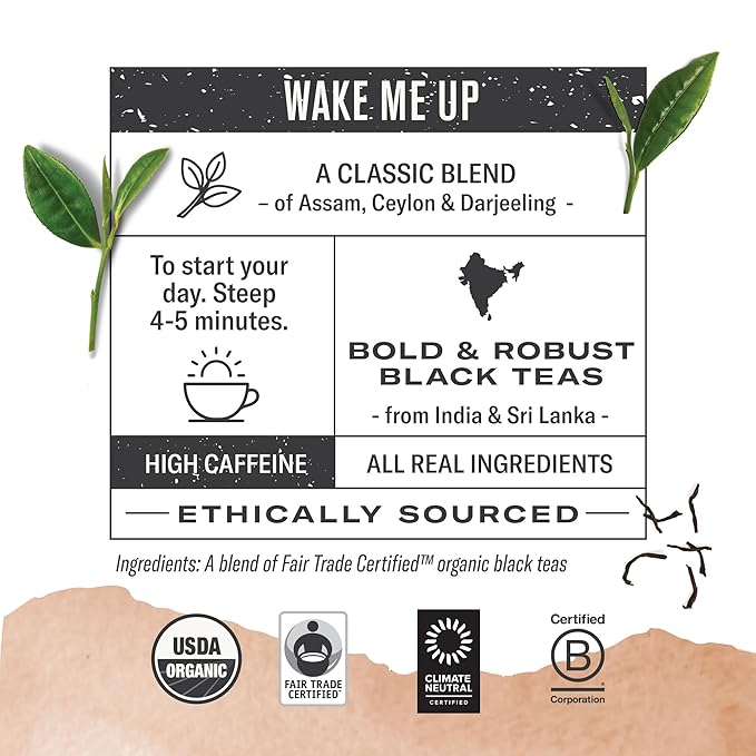 Numi Organic Black Tea Variety Pack, 54 Black Tea Bags, Breakfast Blend, Earl Grey & Golden Chai Teas