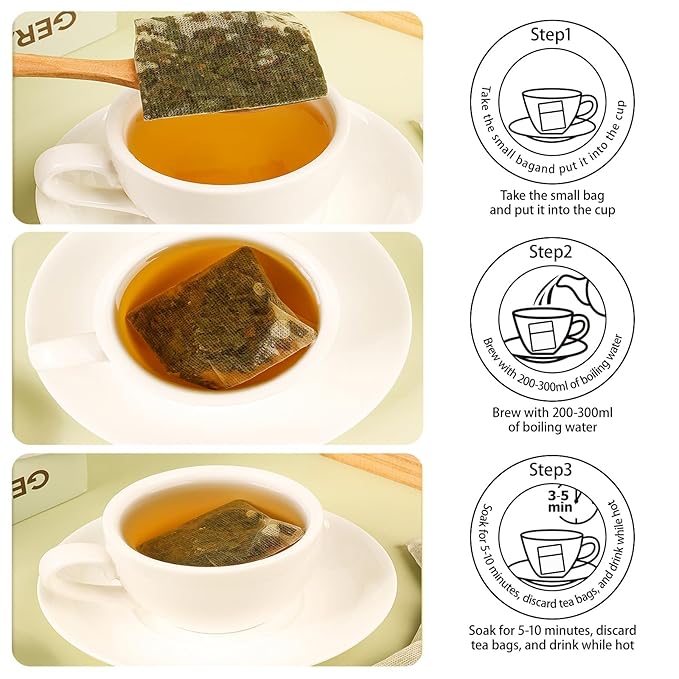 Natural Soursop Graviola Leaf Tea Bags, 100% Pure from Soursop Leaves, Handmade