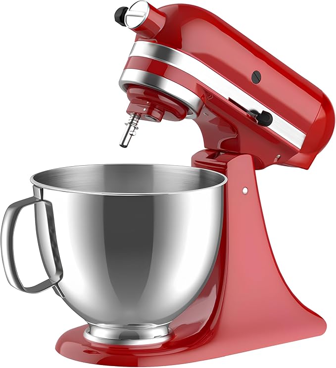 Stainless Steel Mixer Bowl for KitchenAid Artisan & Classic Series 4.5 Quart / 5 Quart Tilt-Head Stand Mixers, KSM150 Stainless Steel Bowl Replacement, Mixing Bowl for KitchenAid, Silver