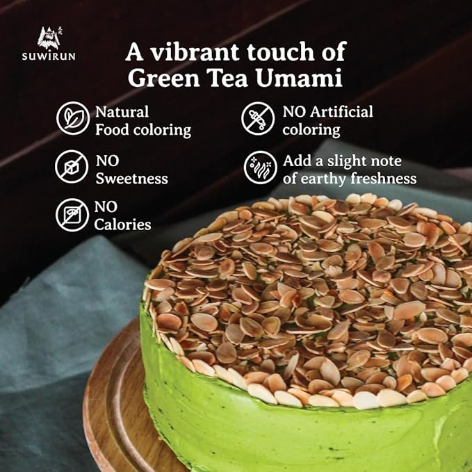 Suwirun Organic Pure Matcha Powder 4oz – Authentic Japanese Green Tea – Unsweetened, Umami-Rich Superfood – Perfect for Lattes, Baking & Smoothies