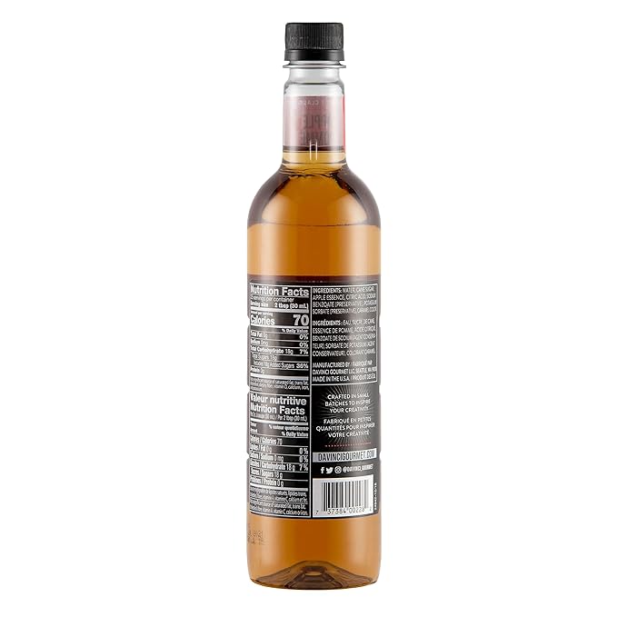 DaVinci Gourmet Classic Apple Syrup, 25.4 Fluid Ounces (Pack of 1)