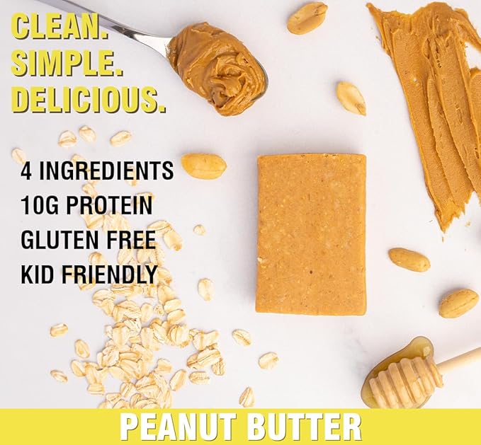 KiZE Energy Bars - Peanut Butter Lovers Variety Pack - 20-Count - Gluten Free, Dairy Free Options, Non-GMO, and High Protein Meal Replacement Energy Bars, Clean and Simple Food Ingredients - 7-10g High Protein Snacks (20 Count)