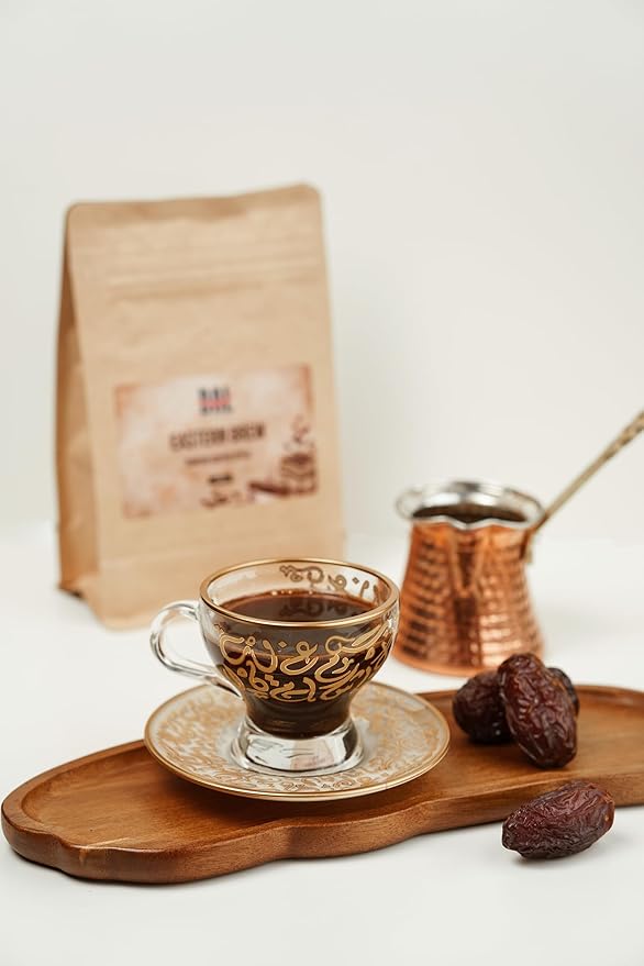 BAL Coffee Alternative Eastern Brew - 12 oz /340 g | Caffeine-Free & Vegan-Friendly | Substitute Brews & Tastes like Original Coffee | Smooth Grind Crafted from Date Seeds | Rich & Smooth flavor