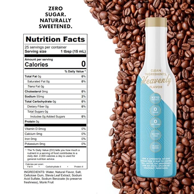 Sugar Free 3pk Peppermint Pattie Sinless Syrup - Stevia Based, No Sugar Alcohols or Sucralose, No Artificial Sweeteners, Natural Ingredients, Coffee Tea Cocoa Dessert, Keto Friendly, 3 Pack
