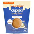 Cuppa French VanillaHealthy Mushroom Instant Coffee with Lion's Mane & Ashwagandha for All Day Energy & Focus - No Crash or Jitters - Nootropics for Brain Health, Gut Health, Immunity, Stress, Memory + Mood - 60 Servings