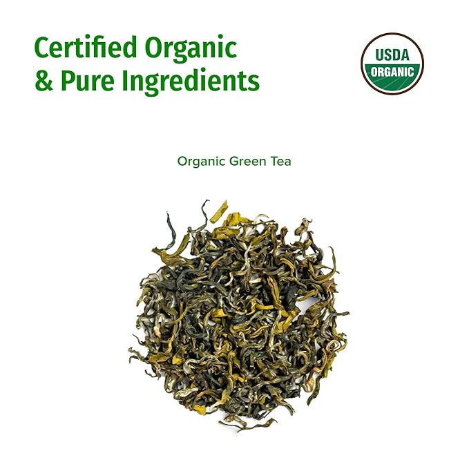 NEPAL TEA Organic Green Tea Loose Leaf - From a Family Farm in the Himalayas - Award-Winning Premium Green Tea Leaves Loose Leaf - 3.5oz /100g (Ganesha Green)