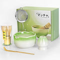 Matcha Whisk Set, 5 Pcs Matcha Set with Matcha Bowl, Whisk Holder, Sifter, Bamboo Whisk and Scoop, Gift for Friend Family Matcha Tea Lovers, Matcha Kit