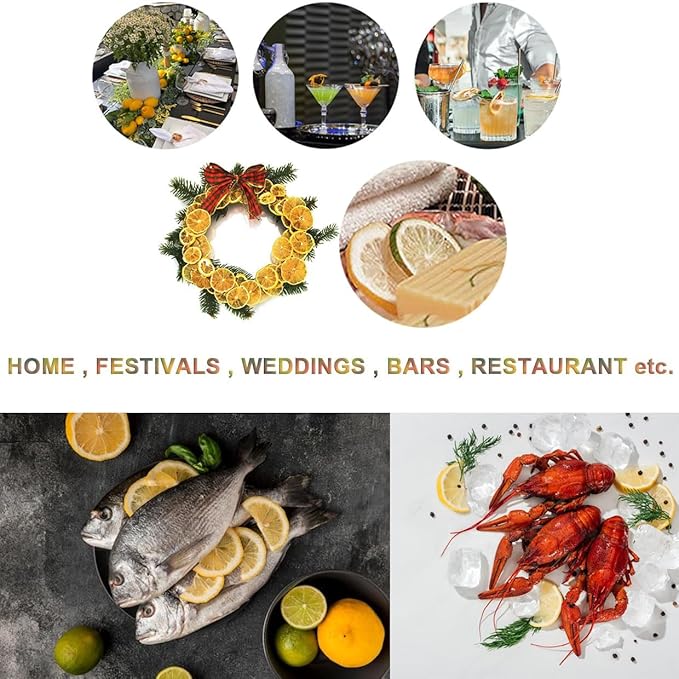 Freeze dried lemon, fruit tea freeze-dried lemon, very suitable for brewing tea, baking and decoration, beverages, cocktails, side dishes, with a rich flavor (4.22oz/120g, 44-47 pieces)