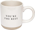 Sweet Water Decor You're The Best Stoneware Coffee Mug | Inspirational Mug | Novelty Coffee Mugs | Microwave & Dishwasher Safe | 14oz Coffee Cup