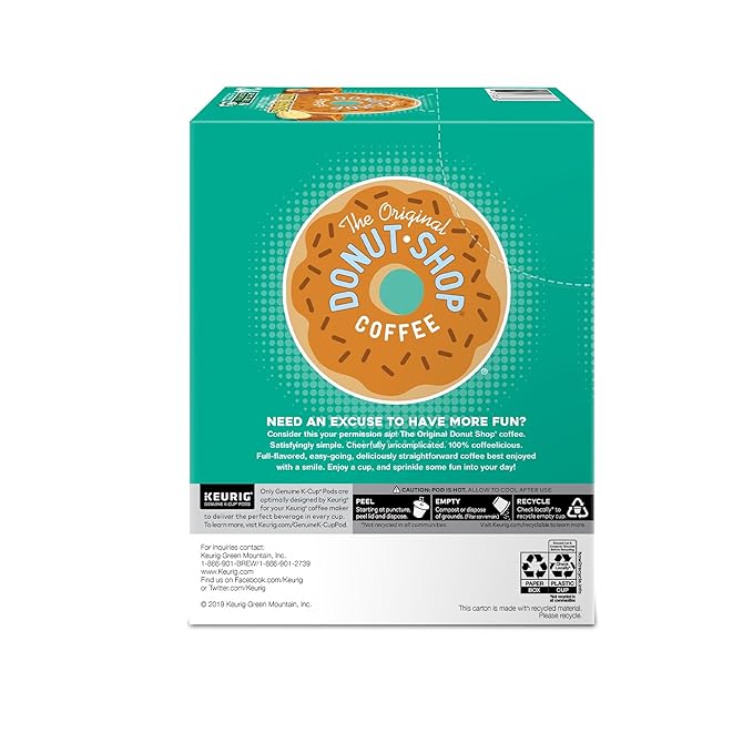 The Original Donut Shop Duos Nutty + Caramel Keurig Single-Serve K-Cup Pods, Medium Roast Coffee, 96 Count