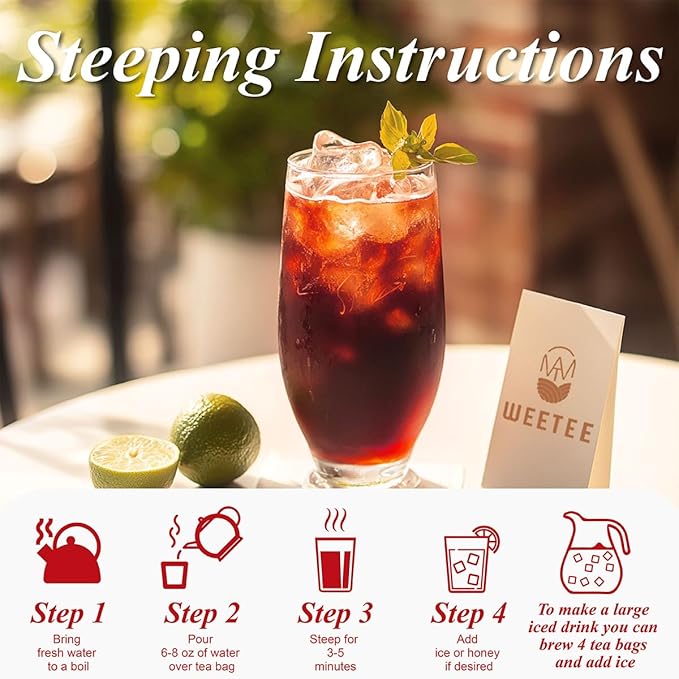 WT WEETEE Earl Grey Tea Bags, 100 Count Black Tea Flavored with Bergamot Orange, Resealable Kraft Bag | Brew Hot or Iced