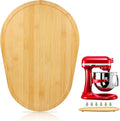 Mixer Slider Compatible with 5.5-8 QT Kitchen Aid Stand Mixers, Kitchen Countertop Storage Mover Sliding Caddy Mixer Slider Mat for Kitchen Aid Stand Mixer Accessories Attachment (Bamboo - Natura)