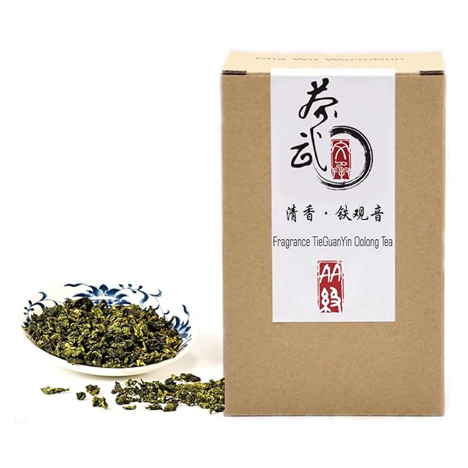 ChaWuWarmSun-[AA] Fragrant TieGuanYin Oolong Tea,8.8oz/250g,WuLong Tea Loose Leaf Wu Long,Origin of AnXi,FuJian,Chinese
