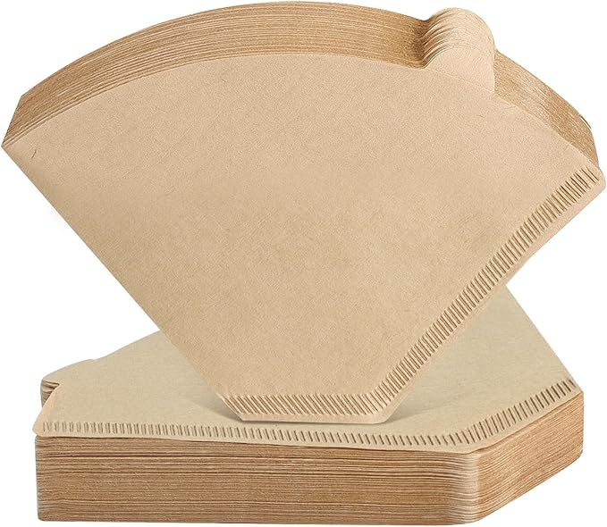120 Count Cone Coffee Filters #4, Unbleached Size 04 Coffee Filters 8-12 Cup, Disposable Natural Paper Filters, No.4 Cone Filters For Ninja, Pour Over and Drip Coffee Maker