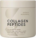Sports Research Collagen Peptides - Hydrolyzed Type 1 & 3 Collagen Powder Protein Supplement for Healthy Skin, Nails, & Joints - Easy Mixing Vital Nutrients & Proteins, Collagen for Women & Men