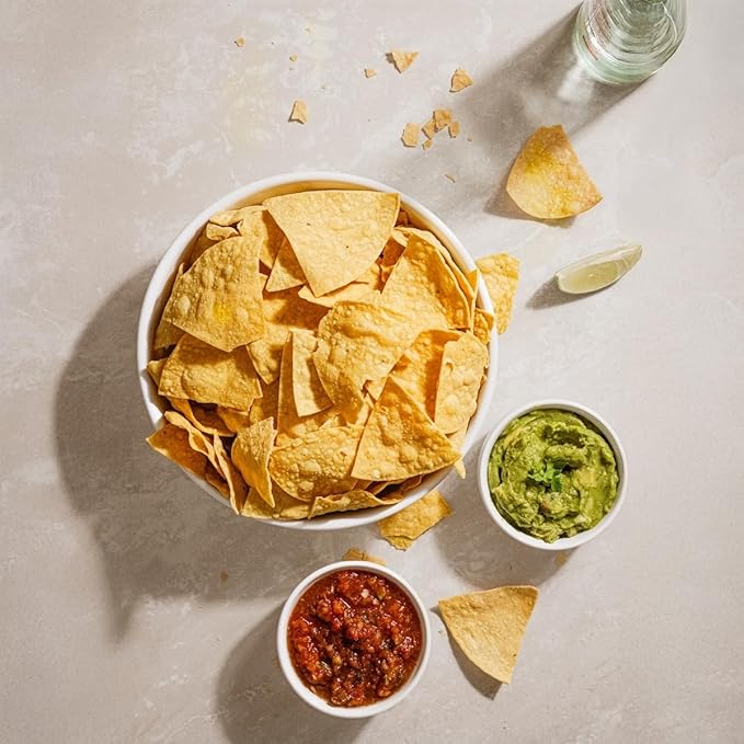 Vaca Chips – Beef Tallow Tortilla Chips, Original Flavor – 3 Pack of 5 oz Bags – Seed Oil Free Snack Made with Organic Corn & Sea Salt – Gluten Free, No Preservatives, Cooked in Beef Tallow