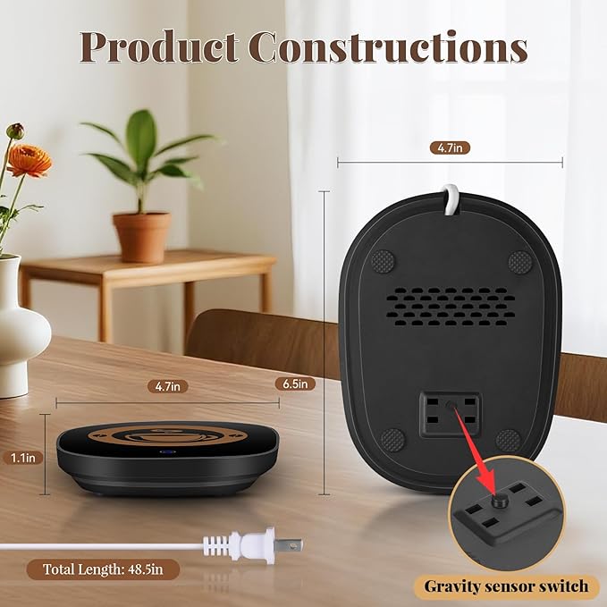 Coffee Mug Warmer for Desk with Auto Shut Off, Coffee Warmer with Auto Shut Off for Desk Office Home (Birthday Xmas Gifts)