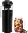 VINCI Cold Brew 360, Plastic Cold Brew Coffee Maker Featuring Patented Dual Filter 360 Brewing Technology, Cold Brew for Iced Coffee (1.4 Liter / 47 FL.OZ)
