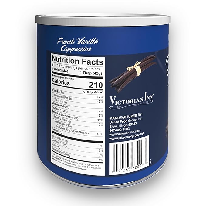 Victorian Inn French Vanilla Cappuccino, 2 Pound (Pack of 6)