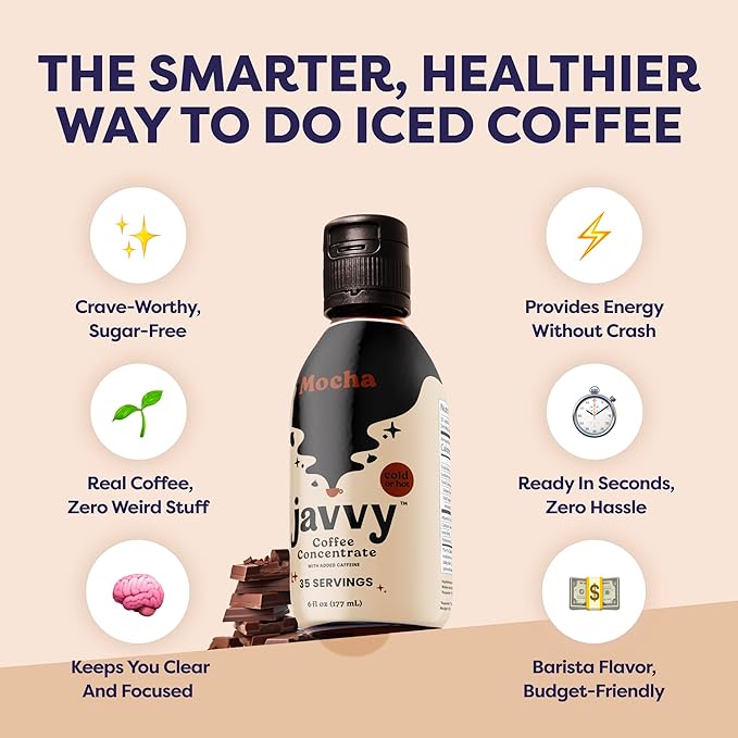 Coffee Concentrate - Cold Brew Coffee, Perfect for Hot or Iced Instant Coffees, Hot Drinks, Cold Brew Concentrate, 2 Pack - Mocha