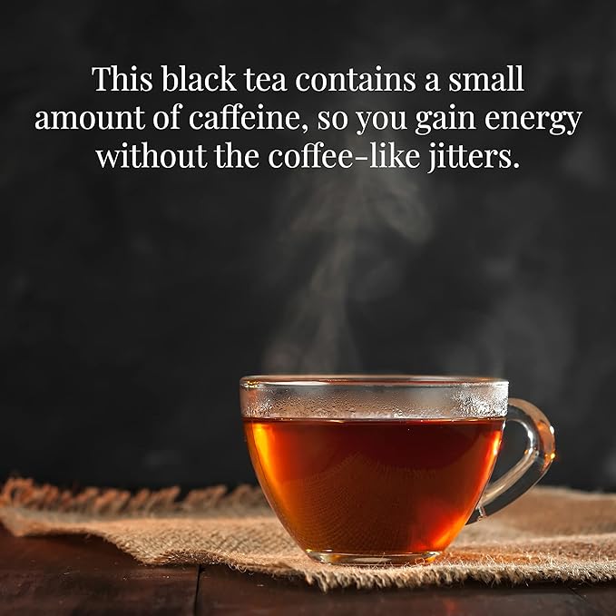 The Republic of Tea Vanilla Almond Full-Leaf Loose Black Tea 1 lb Bag| Steeps 200 Cups | Caffeinated