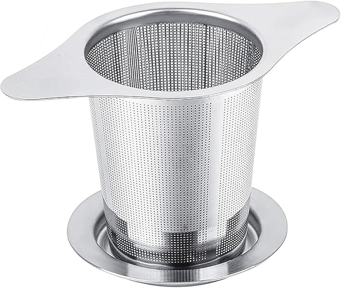 Universal Tea Infuser with Lid Stainless Steel Filter Fits Mugs Cups Teapots Food Grade