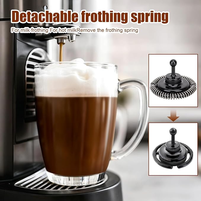 Milk Frother Replacement for Ninja ES601: Compatible with Ninja Luxe Cafe ES601 ES655 ES701 models whisk Accessories,Stainless Steel and plastic Material,Machine washable