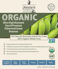 Jonnys Good Nature Organic Ultra High Resistant Starch Premium Green Banana Flour | On Average [10x's] More Prebiotic Fiber Per Gram Than Other Green Banana Flours On The Market | 42 Servings