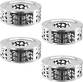4PCS 430 Stainless Steel Teapot Warmer, Teapot Heater with Tealight Holder, Tea Pot Warmer Base for Meet for Tea