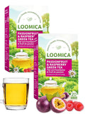 LOOMICA Passionfruit Raspberry Green Tea, Fruity Sweet-Tart Blend of Passion Fruit & Raspberry and Green Tea, Refreshing & Tropical, Hot or Iced, Antioxidant-Rich, No Artificial Sugar, 20 Counts (Pack of 2)