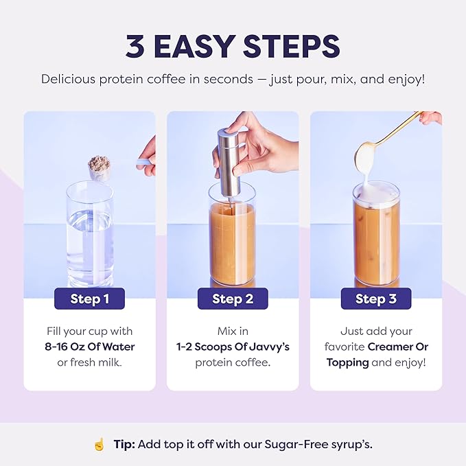 S’mores Protein Iced Coffee - Premium Whey Protein & Instant Iced Coffees - 100% Natural Cold Brew - Zero Artificial Flavors & Sweeteners, 80 mg Caffeine, No Added Sugar, 20 Servings