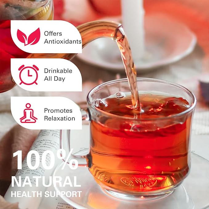 WT WEETEE Organic Decaf Black Tea Bags, Organic Black Tea 100 Count | Smooth & Mild Taste | CO2-Decaffeinated | Resealable Kraft Bag