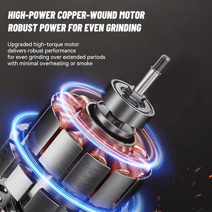 Stainless Steel Coffee Grinder and Spice Grinder with Dual Blades & Heat Dissipation Base, for Uniform Grinding of Large Batches of Beans and Spices