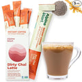 Alpine Start Instant Dirty Chai Latte, Coffee Blended with Traditional Chai Spices, Black Tea and Soy Milk, Vegan and Dairy Free (0.70 Oz) Pack of 5