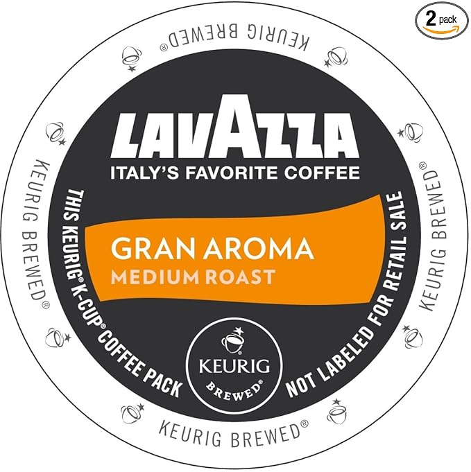 Lavazza Costiera Gran Aroma Keurig K-Cup® Pods, Light Roast, 100% Arabica (44 Pods)