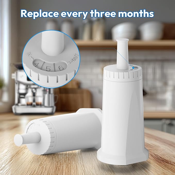 Water Filters for Breville Espresso Machine Barista Touch Bes880, Barista Pro BES878, Oracle Touch BES990, Oracle BES980, Replacement Dual Boiler BES920 Bambino ClaroSwiss