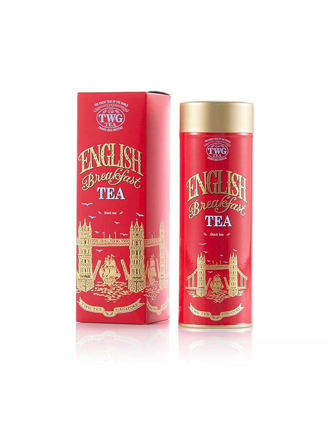 TWG Tea | English Breakfast Tea | Black Tea | Full-Bodied with Floral Undertones | Haute Couture Tin, 110g | Gift Set