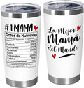 TEEZWONDER Christmas Birthday Gifts for Mom from Daughter Son - 20 oz Stainless Steel Tumbler with Lid - Mama Birthday Gifts for Women, Gift for Mother in Law Stepmom, Grandma Gift Idea
