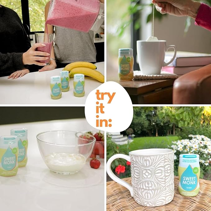 SweetMonk - 100% Pure Original Monk Fruit Sweetener Liquid Sugar Substitute - 1.7oz | No Water Added MonkFruit Extract | 0 Calorie Keto Friendly MonkFruit Drops | Vegan Gluten Free | No Stevia (2-Pack)