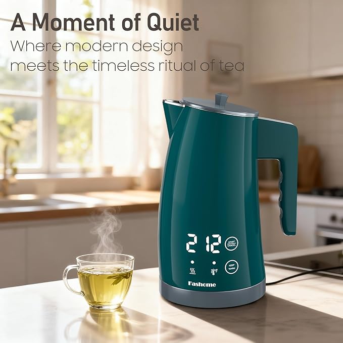 electric kettle with 5 presets temperature control (Green)