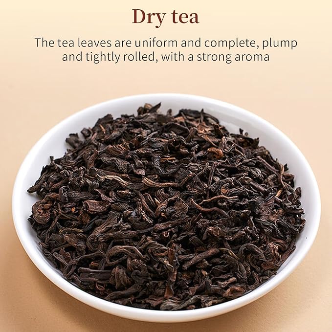 XIXICHA Pu 'er Tea Puerh Ripe Tea Loose Leaf Authentic Chinese tea Black TeaNo additives All-natural 140g/4.94oz （20 bags）普洱熟茶袋泡 独立包装茶叶