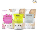 Waka Instant Tea Mix, 3 Bag Bundle - 100% Tea Leaves, No Additives, Unsweetened Tea Powders - Kenyan Black, Classic Green, Raspberry Flavored Green (4.5oz Each)