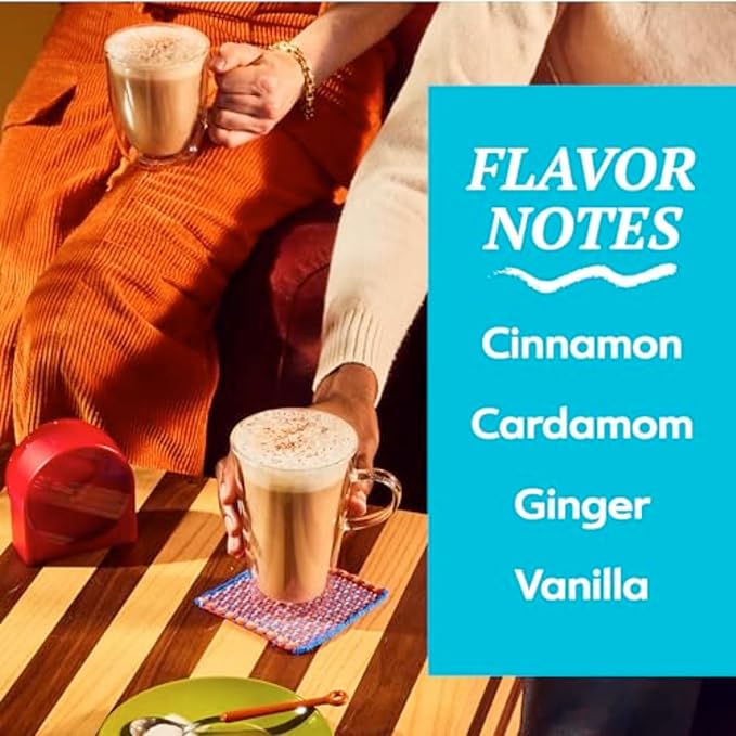 TAZO Skinny Chai Latte Concentrate, Hot or Iced Black Tea, Easy-to-Serve, Everyday Low Calorie Lattes and Mocktails, 32 oz Carton (Pack of 2)