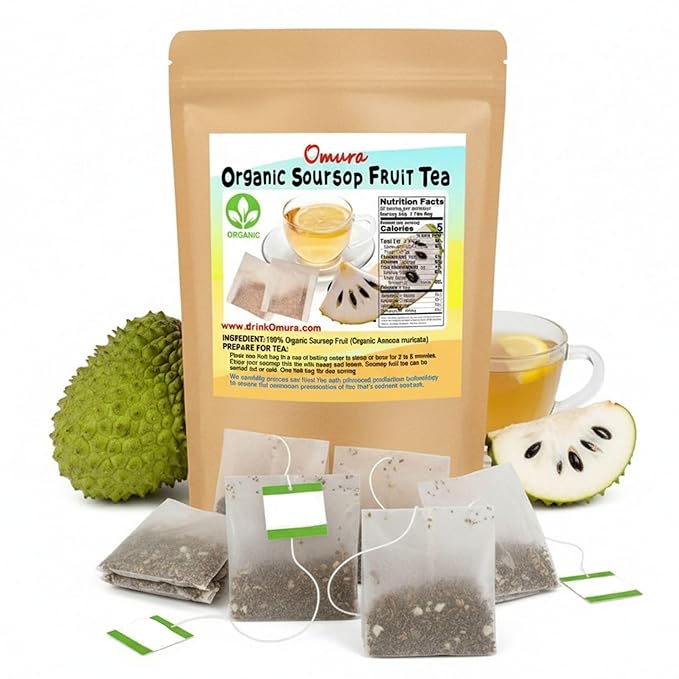 Omura Soursop Guanabana Fruit Tea (SOURSOP-FRUIT 25-TEA-BAGS)