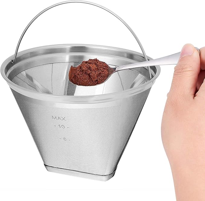 Coffee Filter 4 Cone Coffee Filter Reusable fit for Cuisenart Ninja Hamilton Beach Brewer