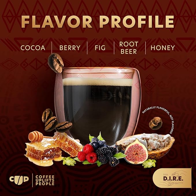 Coffee Uplifts People Cocoa Espresso Whole Bean Coffee, 12 Oz