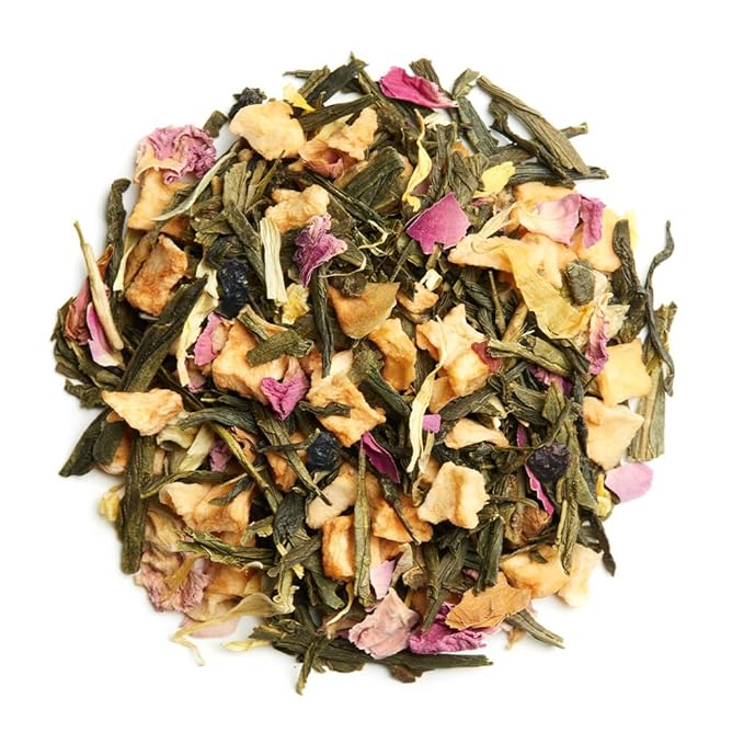 Palais des Thés - Green Tea - Holiday Collection | N°31 New Year's Eve Blend with Sweet Rose & Elderberries | Premium Loose Leaf Tea, Serves 20-25 Cups - 3.5oz Tin